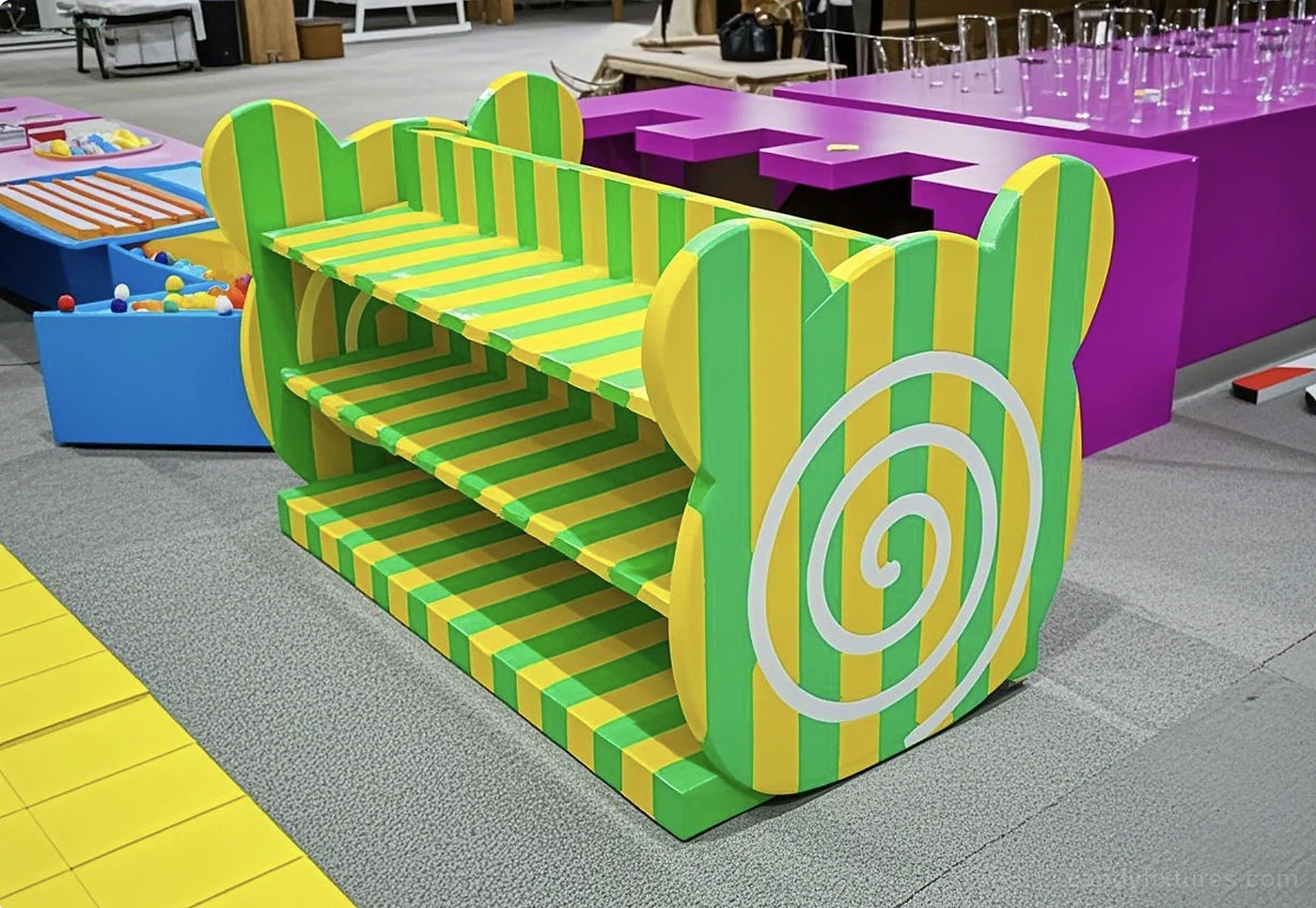 Design of a Large – scale Candy Store in Houston, the United States – What the project image shows