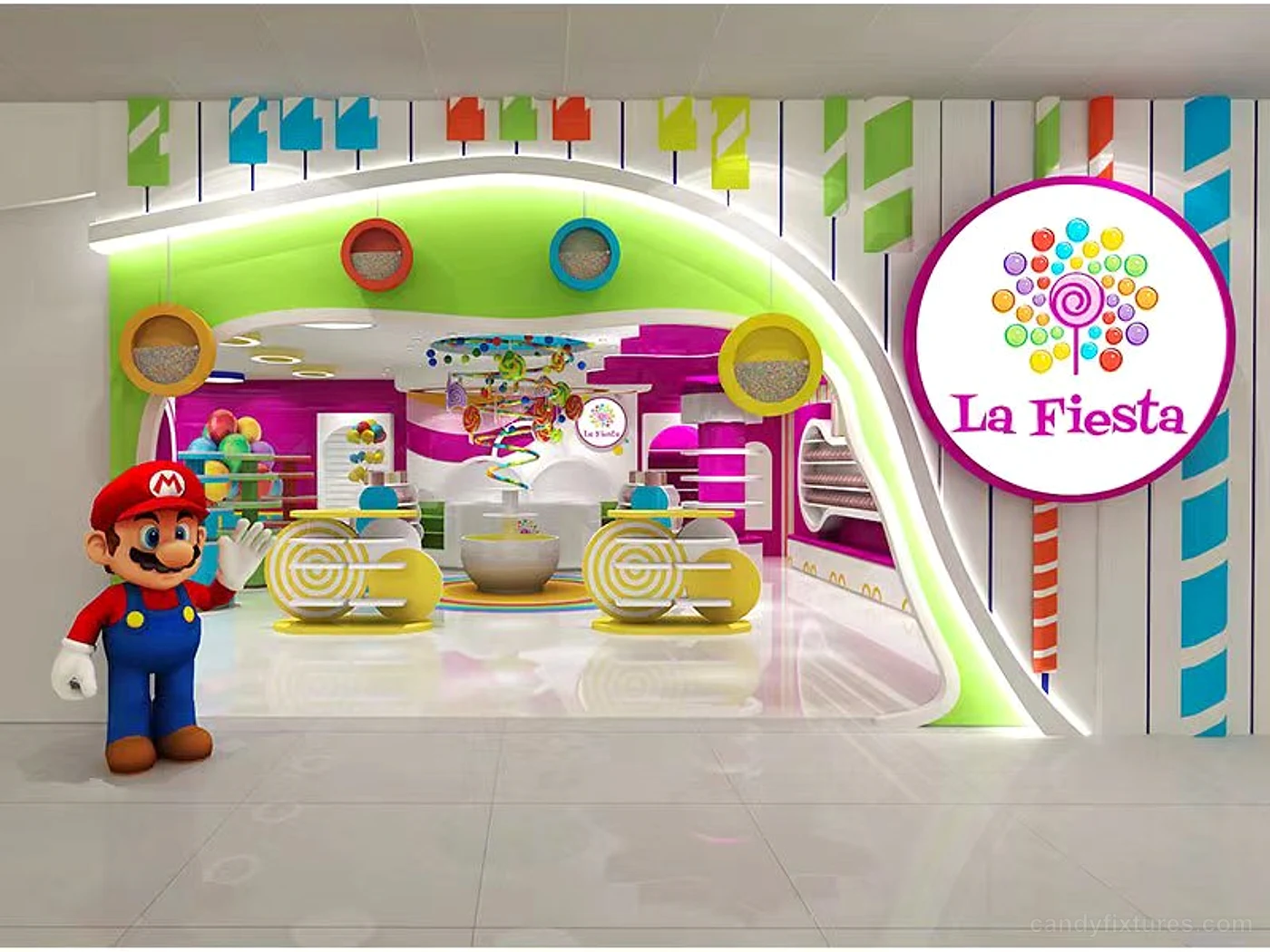Exquisite candy store decoration custom candy store design decoration for sale – Exquisite candy store