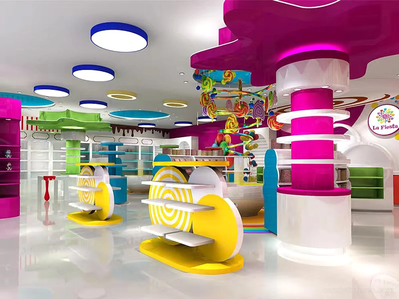 Exquisite candy store decoration custom candy store design decoration for sale – Storefront design