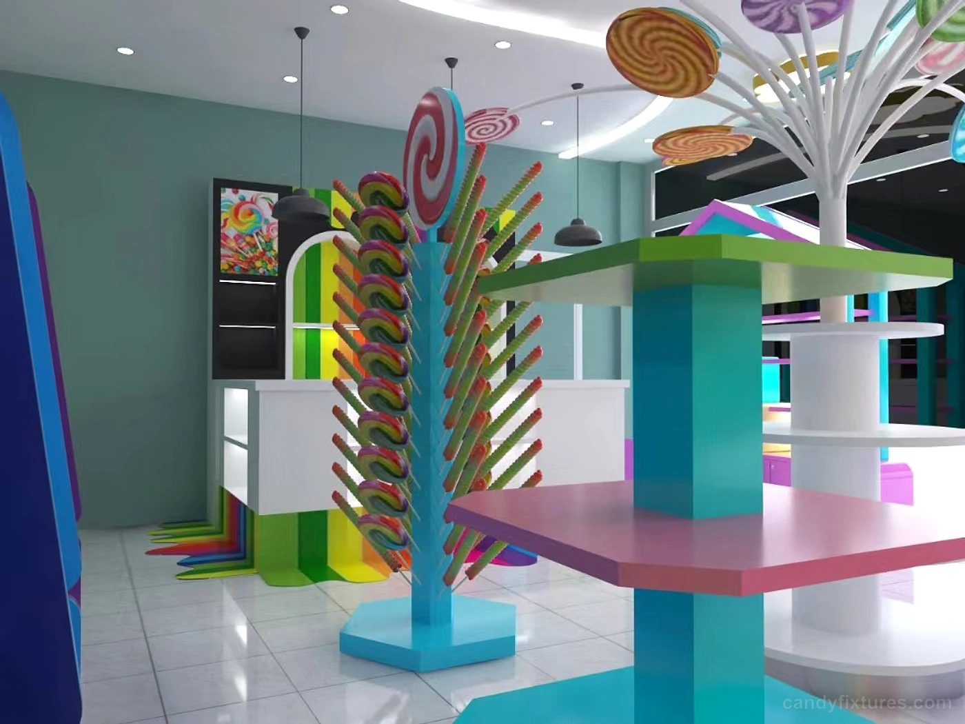 Exquisite candy store decoration custom candy store design decoration for sale – Design detail
