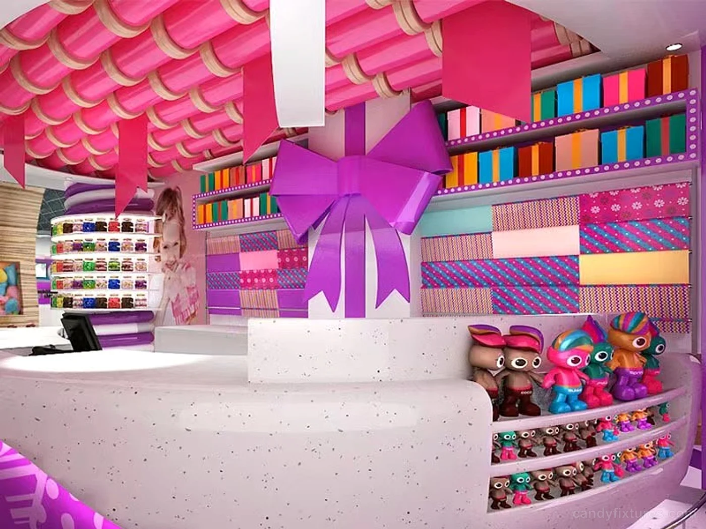 Fantasy theme interior design confectionery decoration custom container for sale – Fantasy theme interior design