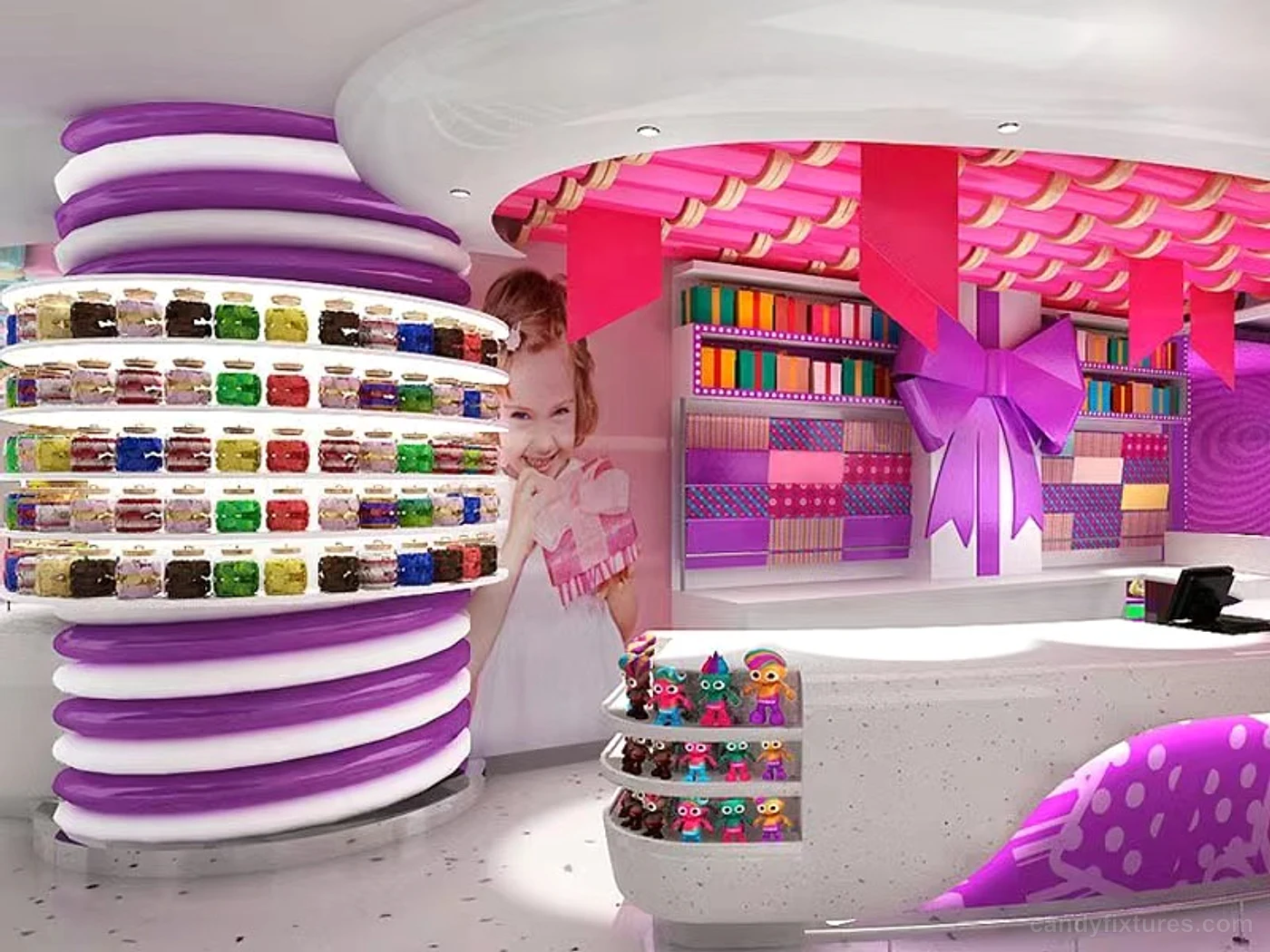 Fantasy theme interior design confectionery decoration custom container for sale – Interior decoration