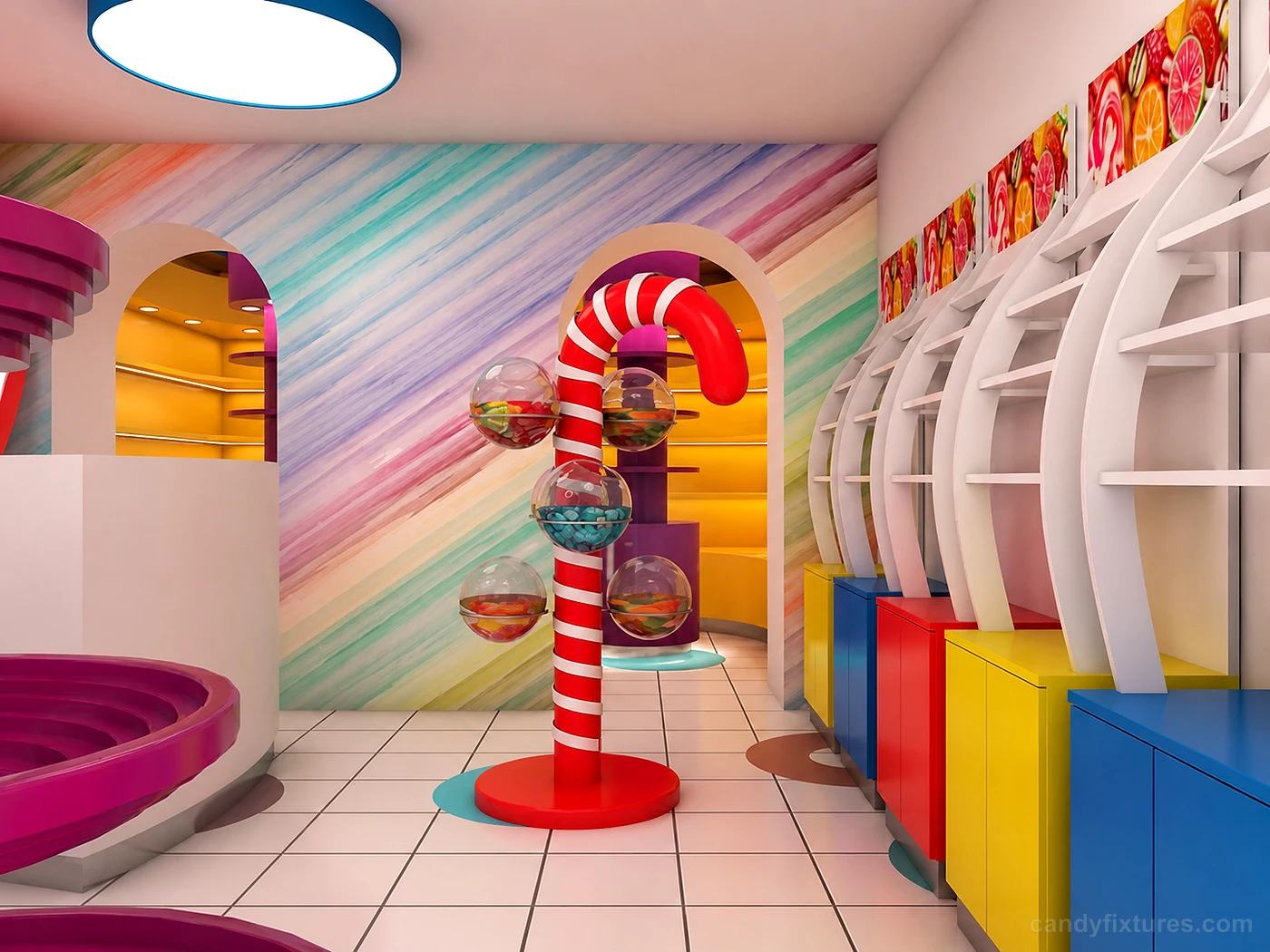 Freedom Design Candy Store Interior Display Furniture Unique Cabinets New Custom Candy Fixtures – Store Layout