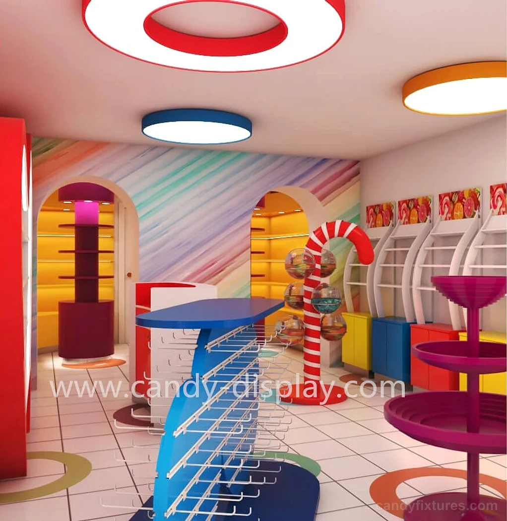 Freedom Design Candy Store Interior Display Furniture Unique Cabinets New Custom Candy Fixtures – Bigger Room