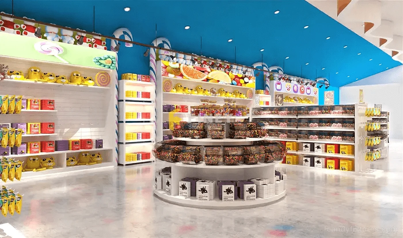 Fun candy store design custom interior design decor for sale interior design
