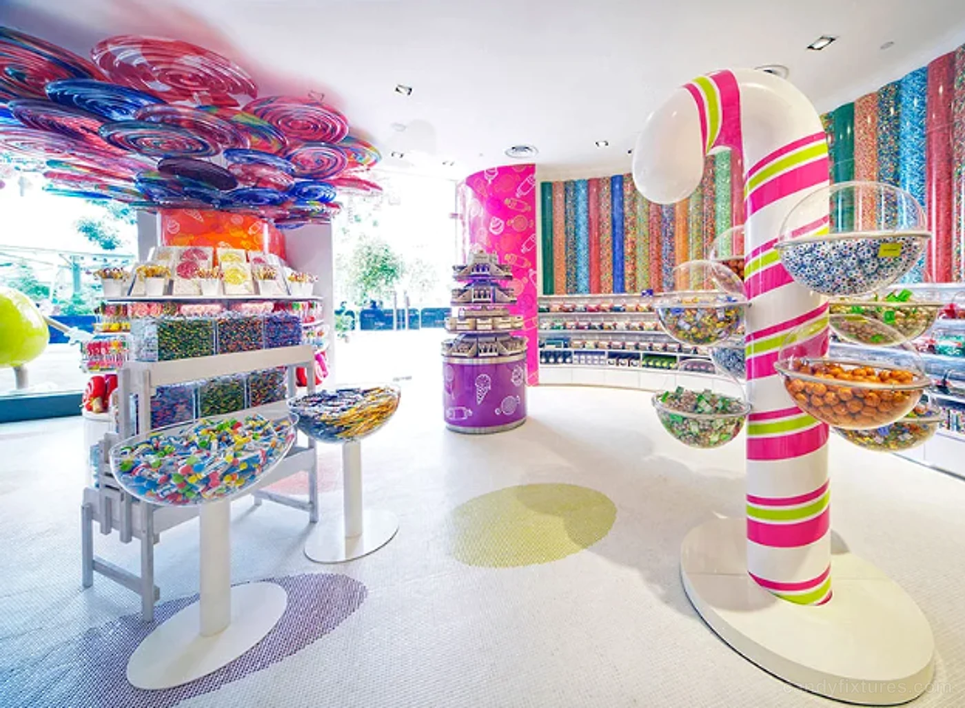 Mall retail confectionery displays interior design candy display cases for sale – Confectionery Displays