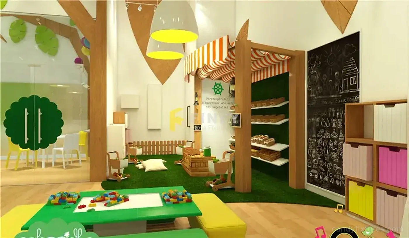 Nursery store design simple green furniture customization – Nursery store design layout