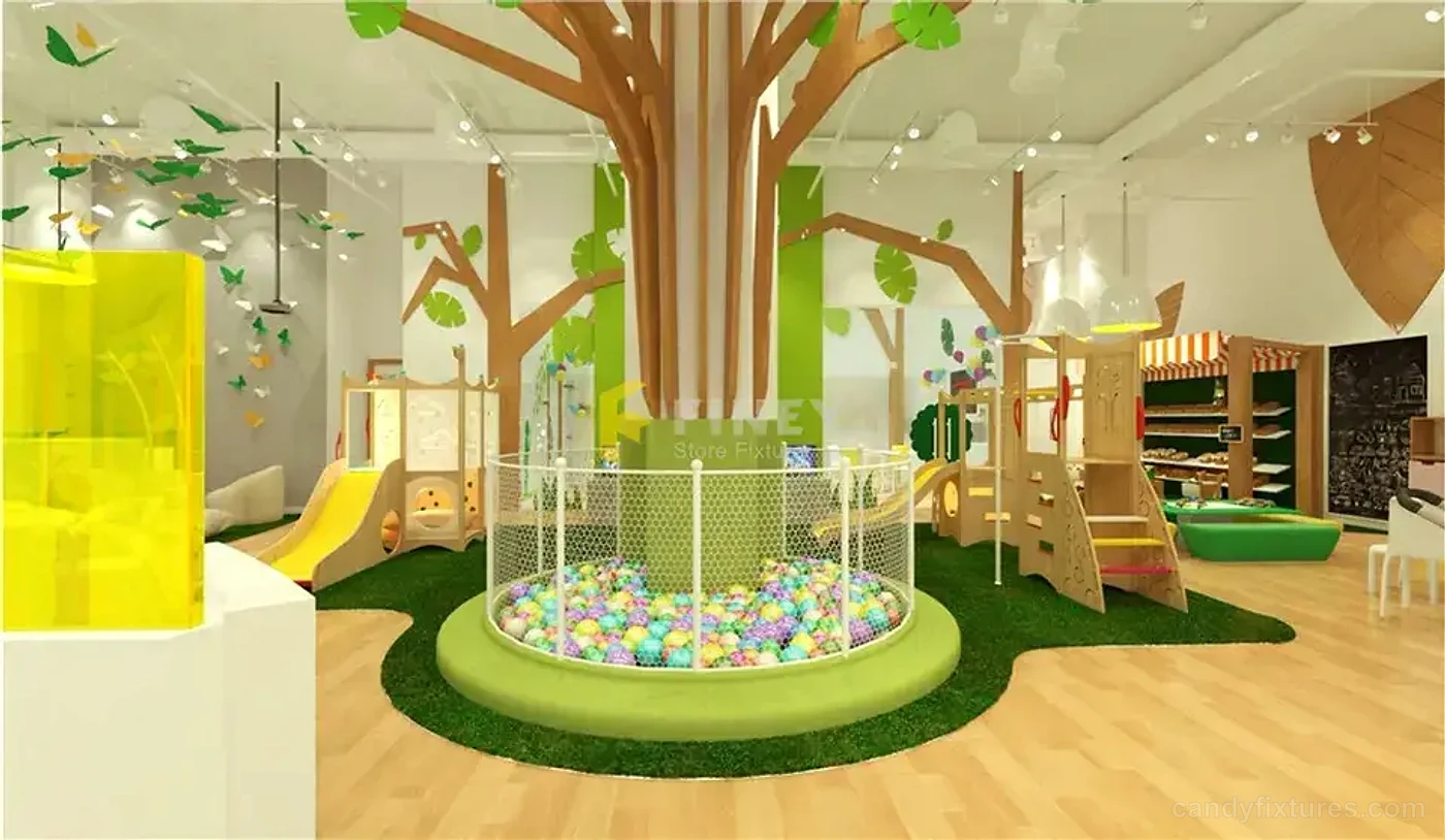 Nursery store design simple green furniture customization – Outside