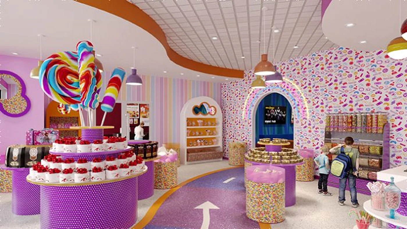 Sweet Life Candy Store Interior Design With Full Candy Display Fixtures In Texas – Store Fixtures Design