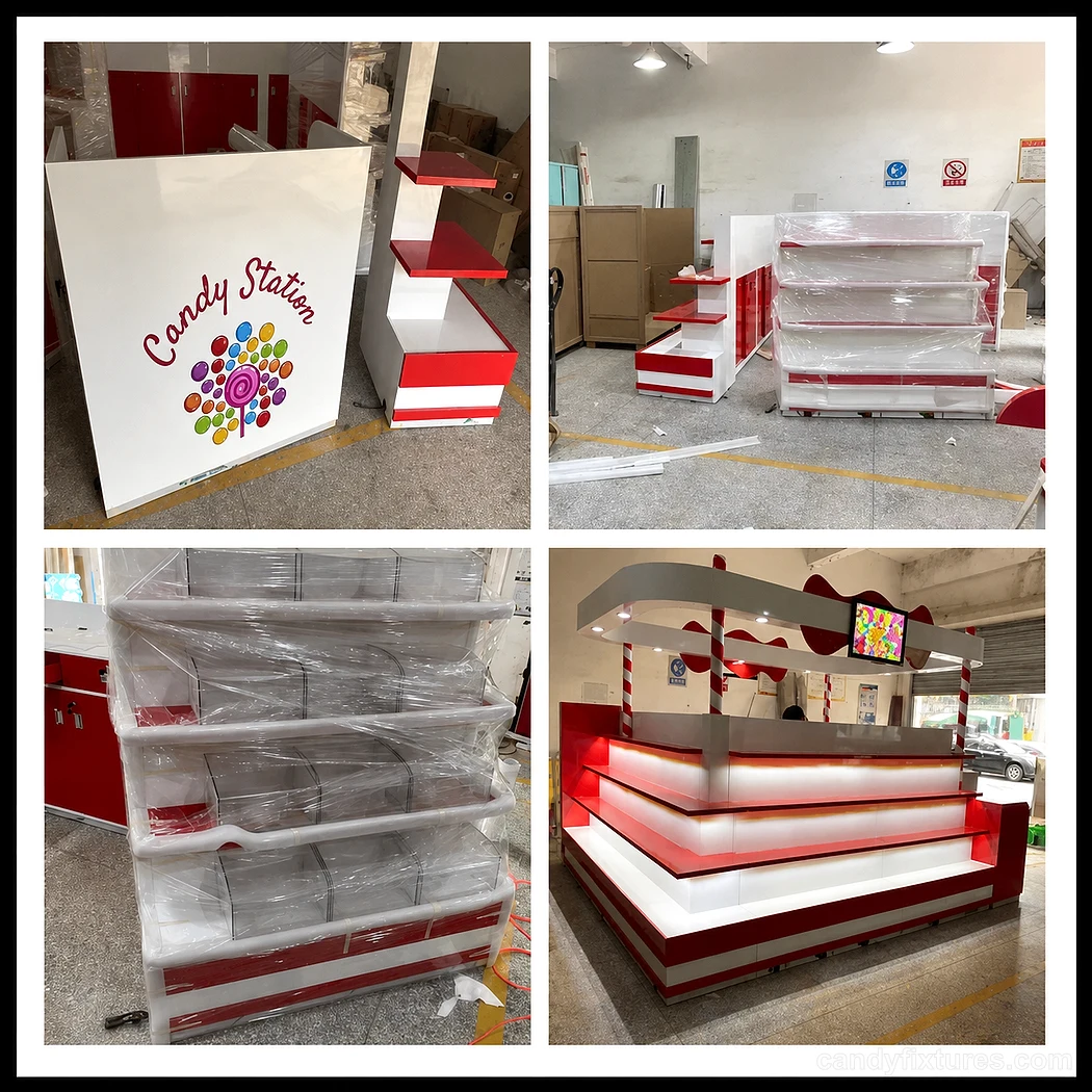 Sweet Pop kiosk with Retail Store Design vending machine for foods and drinks – What the project image shows