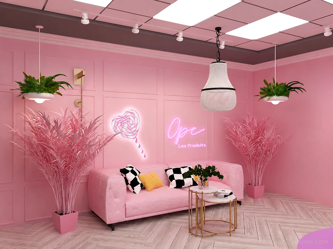 Unique candy store candy wall display for sale – Left Description